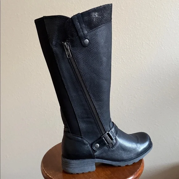 Earth Origins Portia Black Moto Boots - Picture 3 of 11